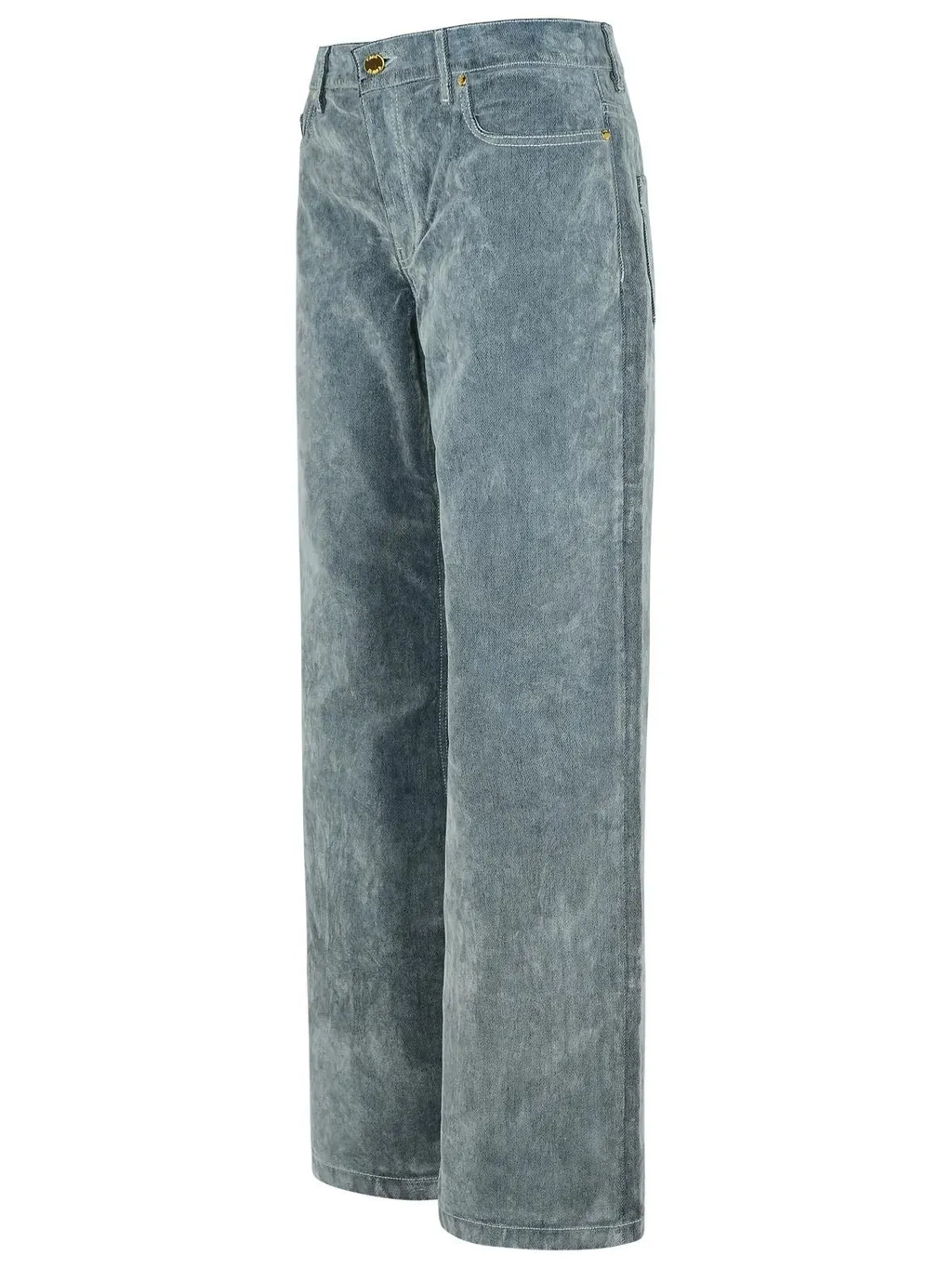 Wide Leg Logo Patch Jeans