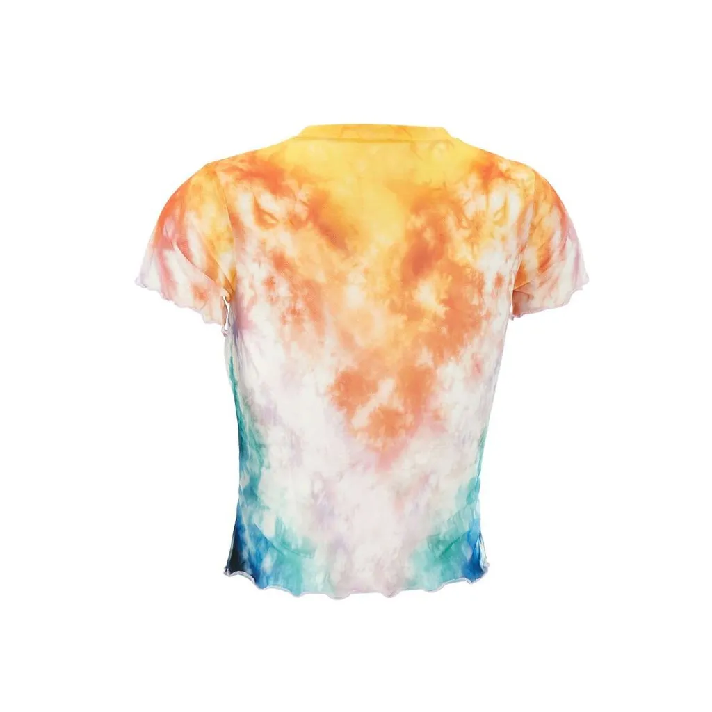 Surf Trip Tie Dye Mesh T-Shirt