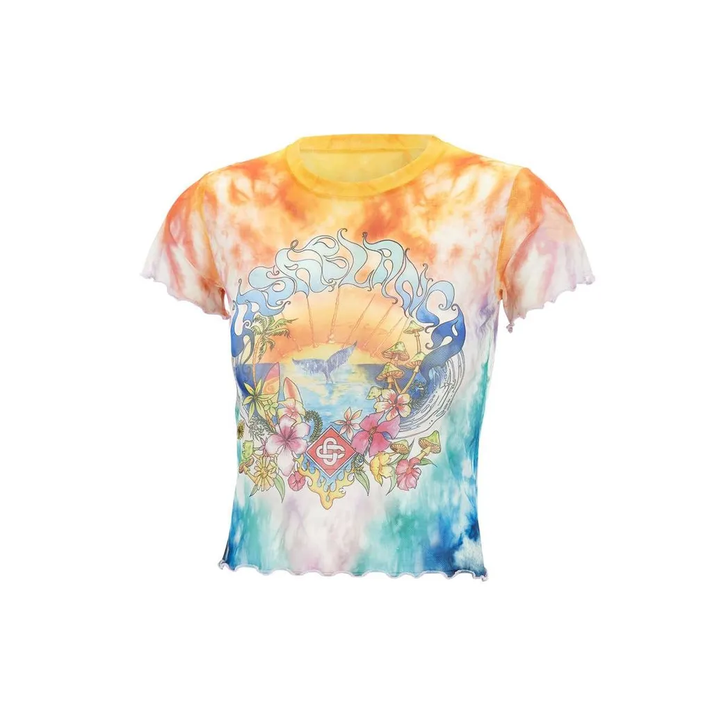 Surf Trip Tie Dye Mesh T-Shirt