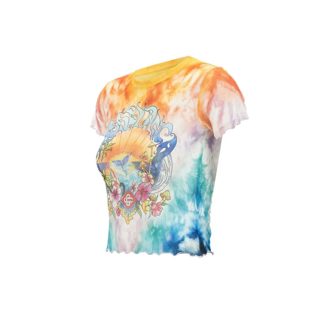 Surf Trip Tie Dye Mesh T-Shirt