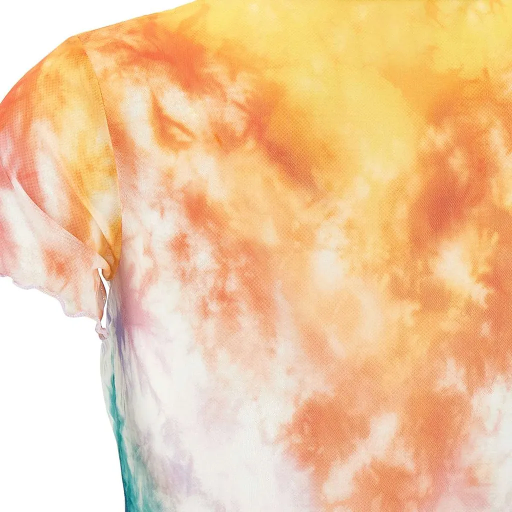 Surf Trip Tie Dye Mesh T-Shirt