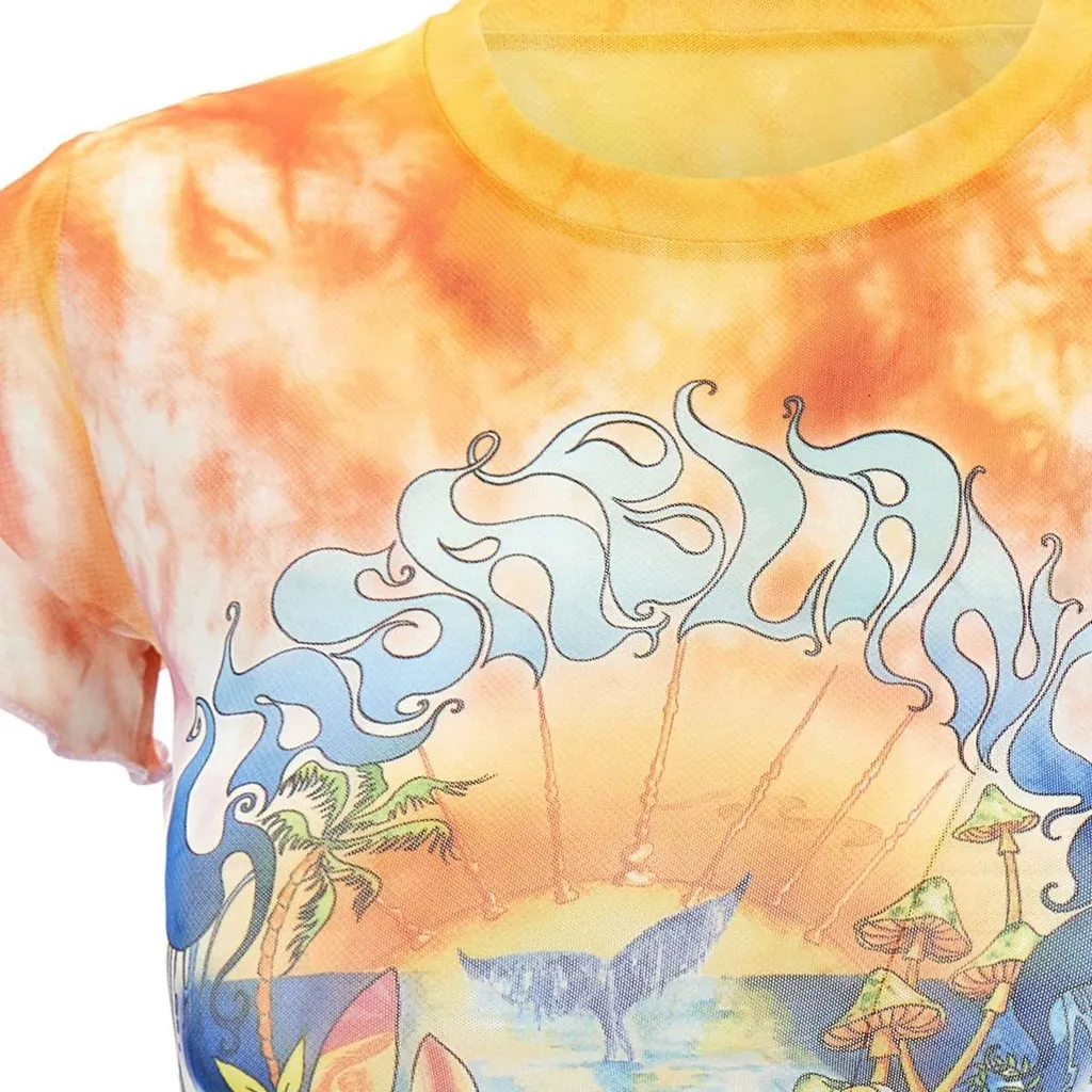 Surf Trip Tie Dye Mesh T-Shirt