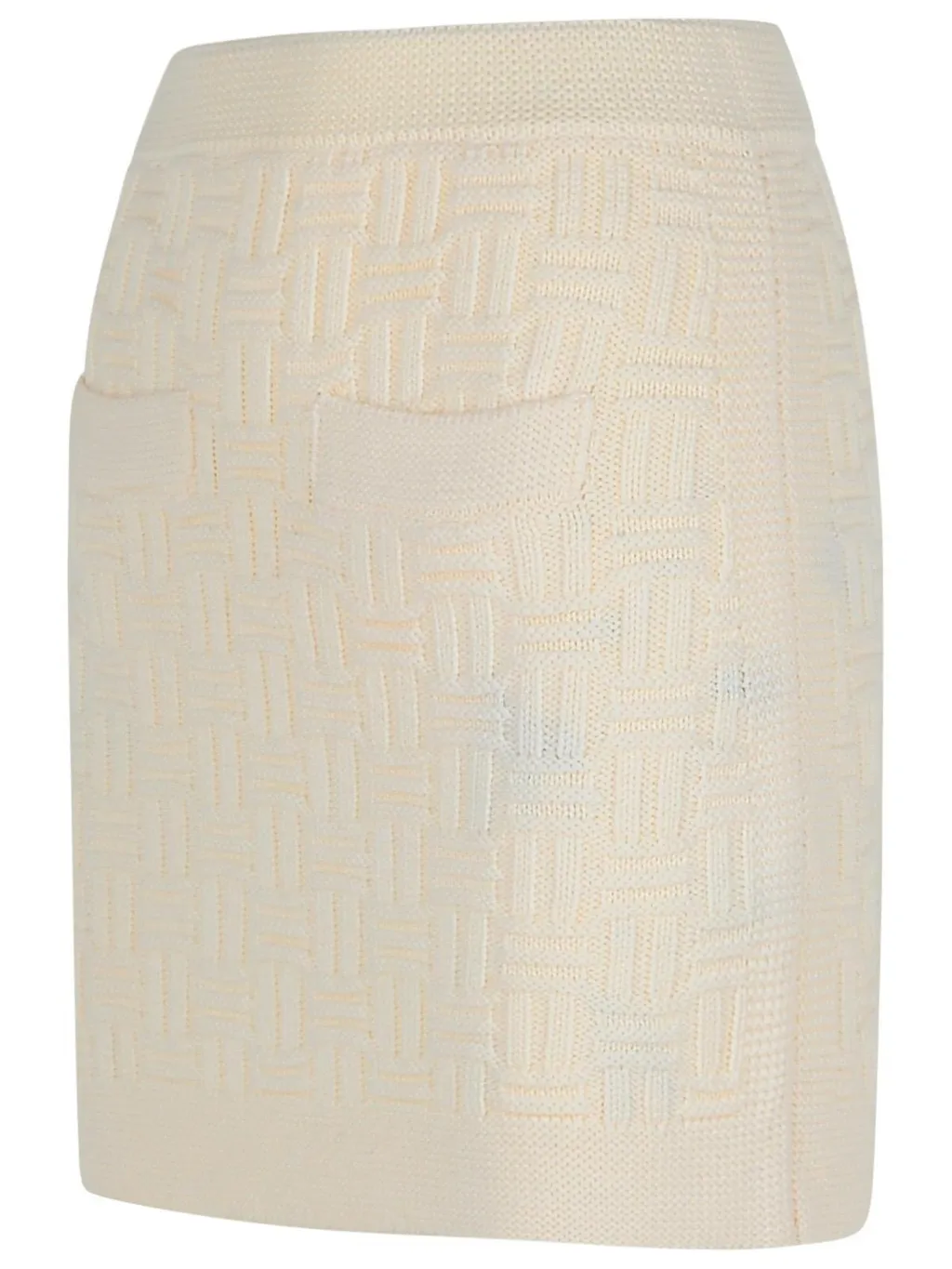 Column Stitch Knitted Mini Skirt
