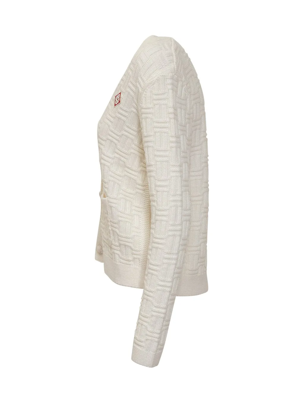 Logo Patch Knit Cardigan