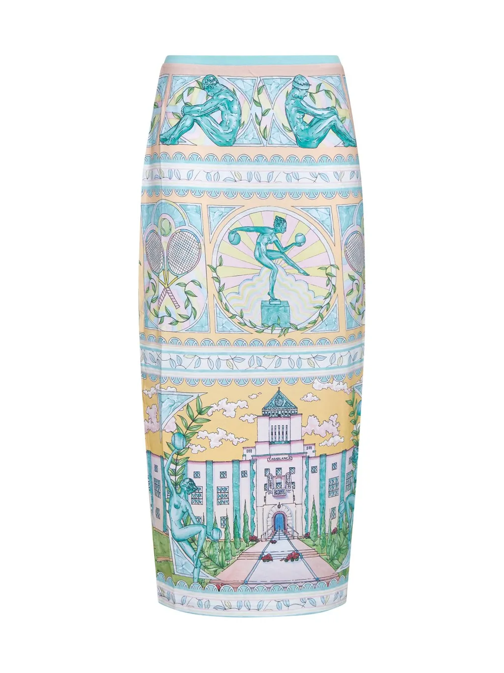 Vase Midi Pencil Skirt