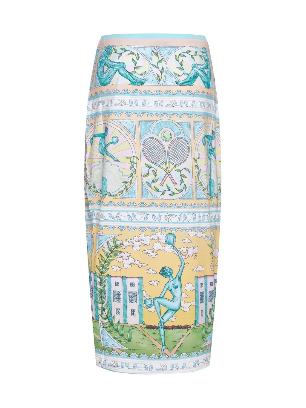 Vase Midi Pencil Skirt