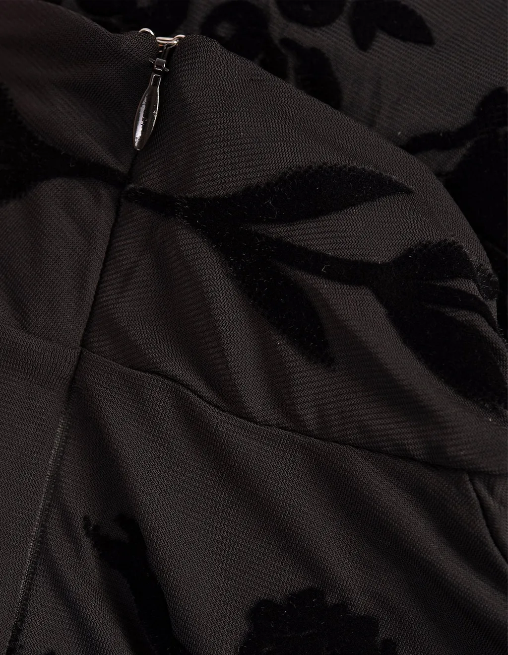 Devoré-Effect High Neck Bodysuit