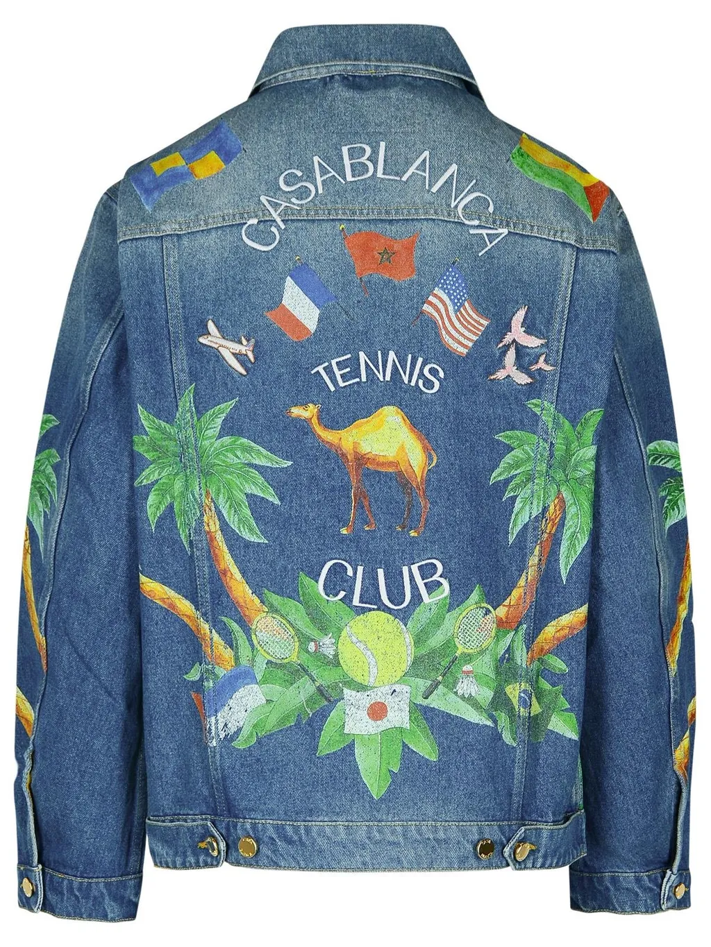 Tennis Club Washed Denim Jacket