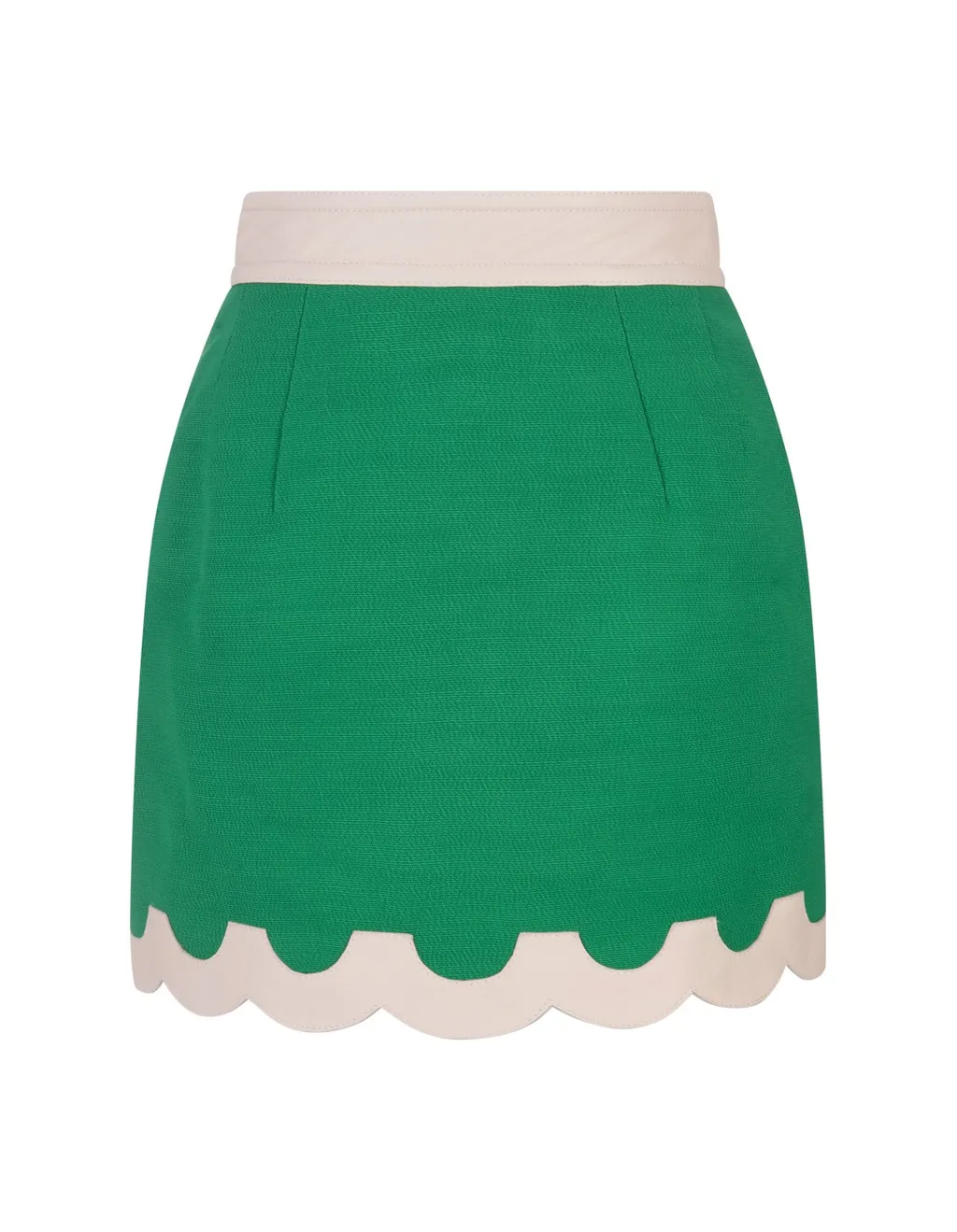 Scallop Hem Mini Skirt