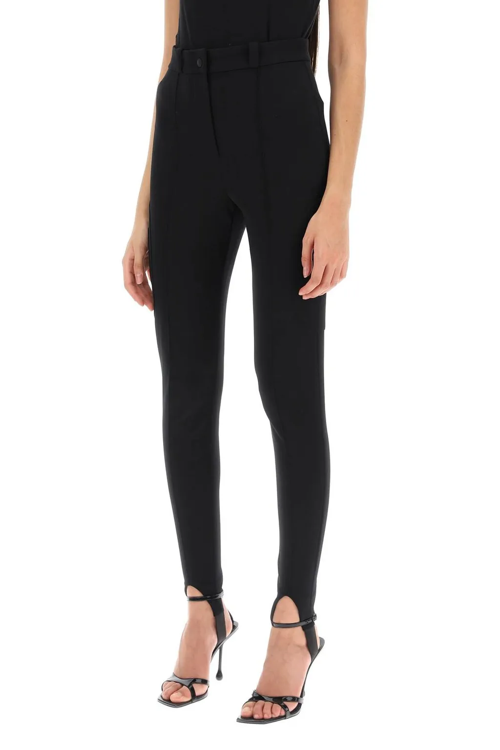 Skinny Cut Stirrup Trousers