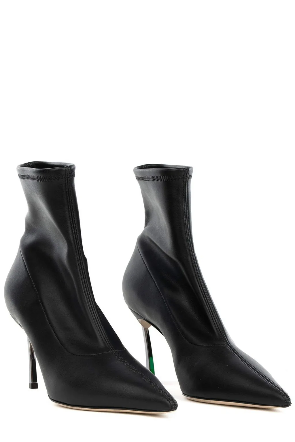 Pointed Toe Heeled Boots