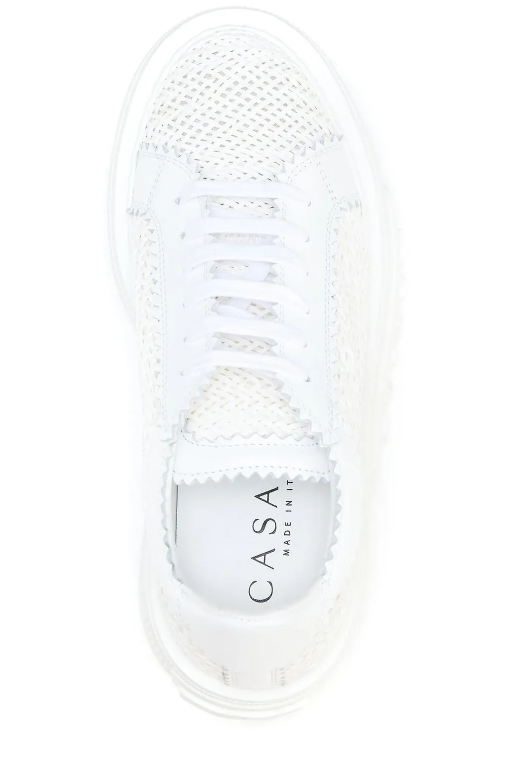 Interwoven-Detailed Chunky Lace-Up Sneakers