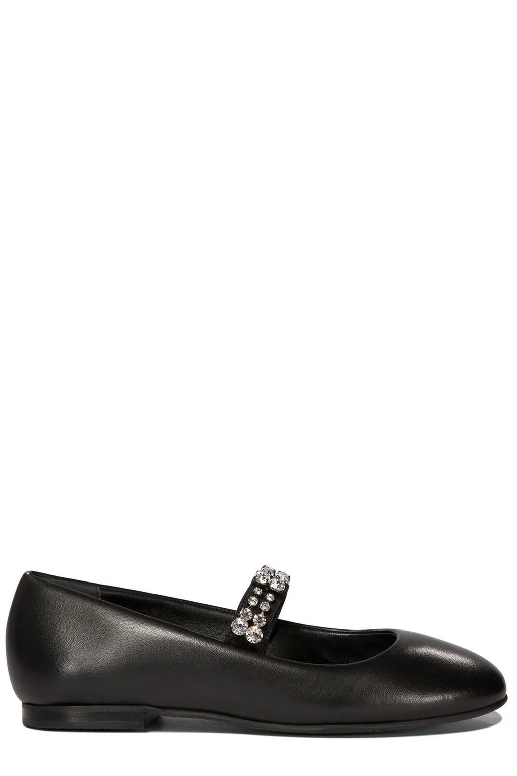 Embellished Round Toe Ballerinas