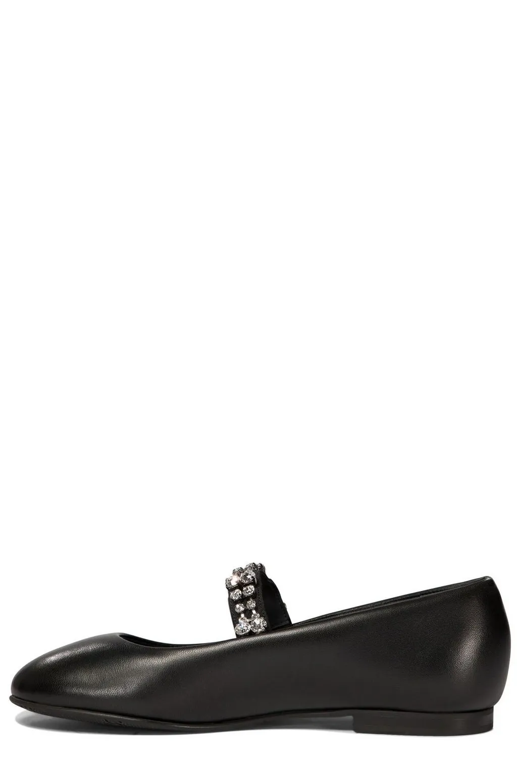 Embellished Round Toe Ballerinas