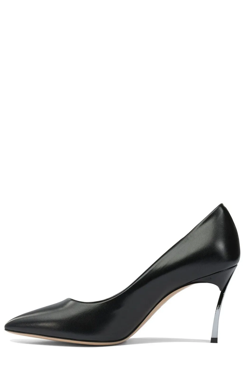Pointed Tote Heeled Pumps