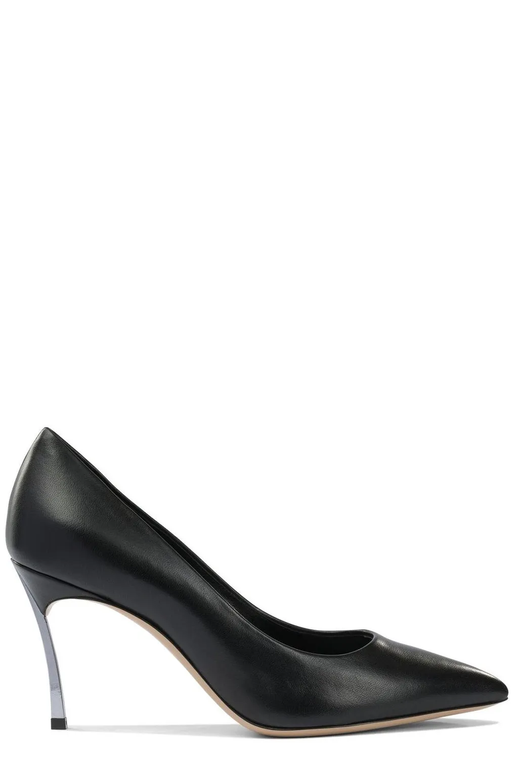 Pointed Tote Heeled Pumps