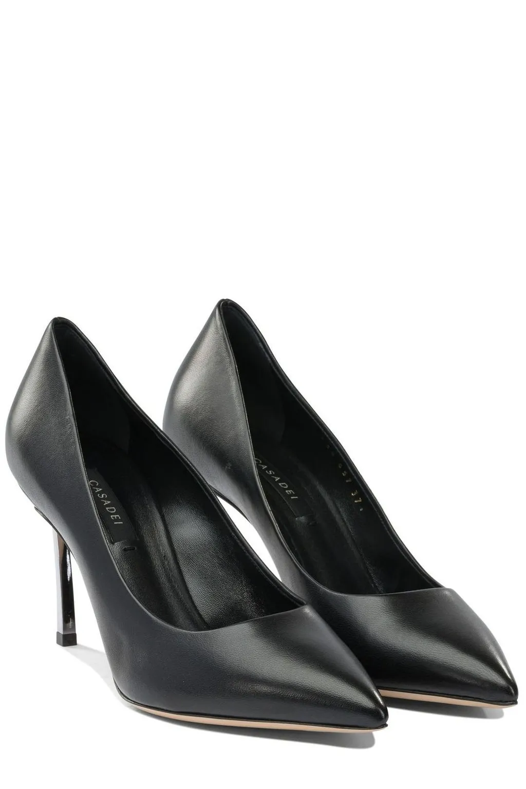 Pointed Tote Heeled Pumps