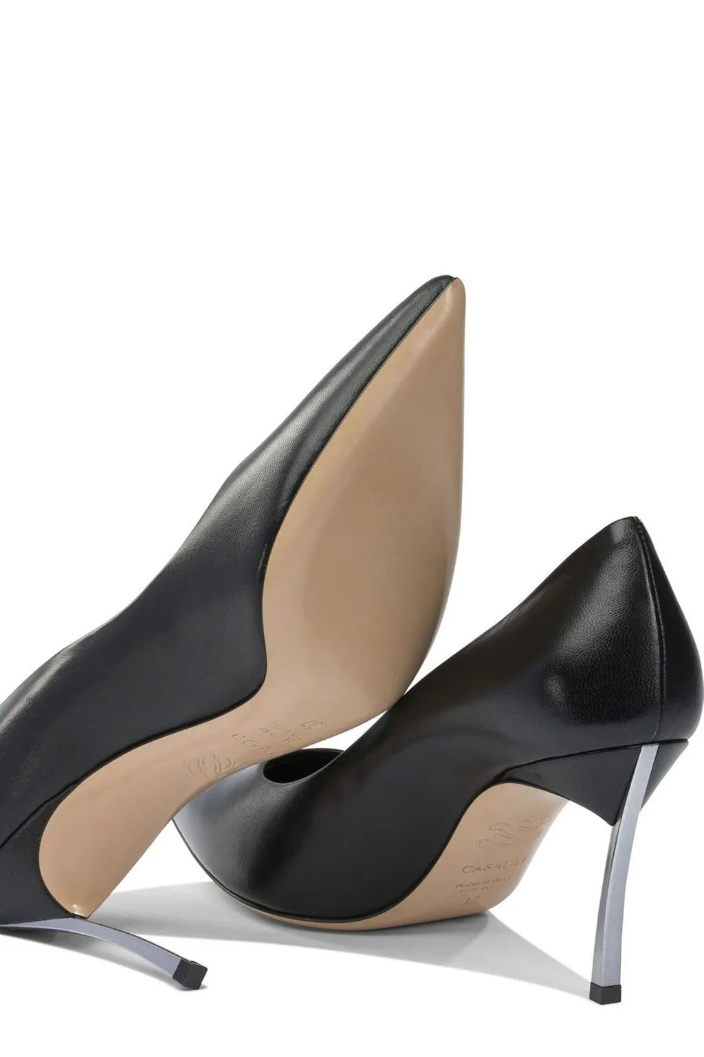 Pointed Tote Heeled Pumps