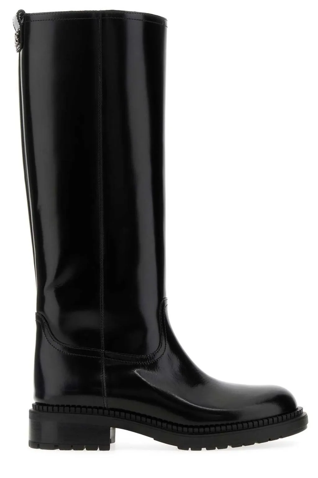 Block Heel Zip-Up Boots