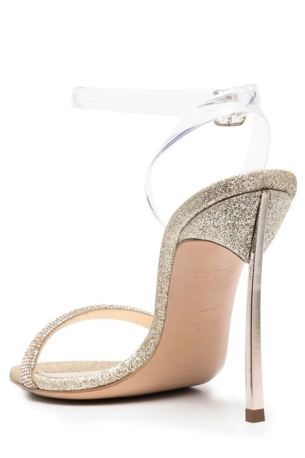 Glittered High-Heeled Sandals