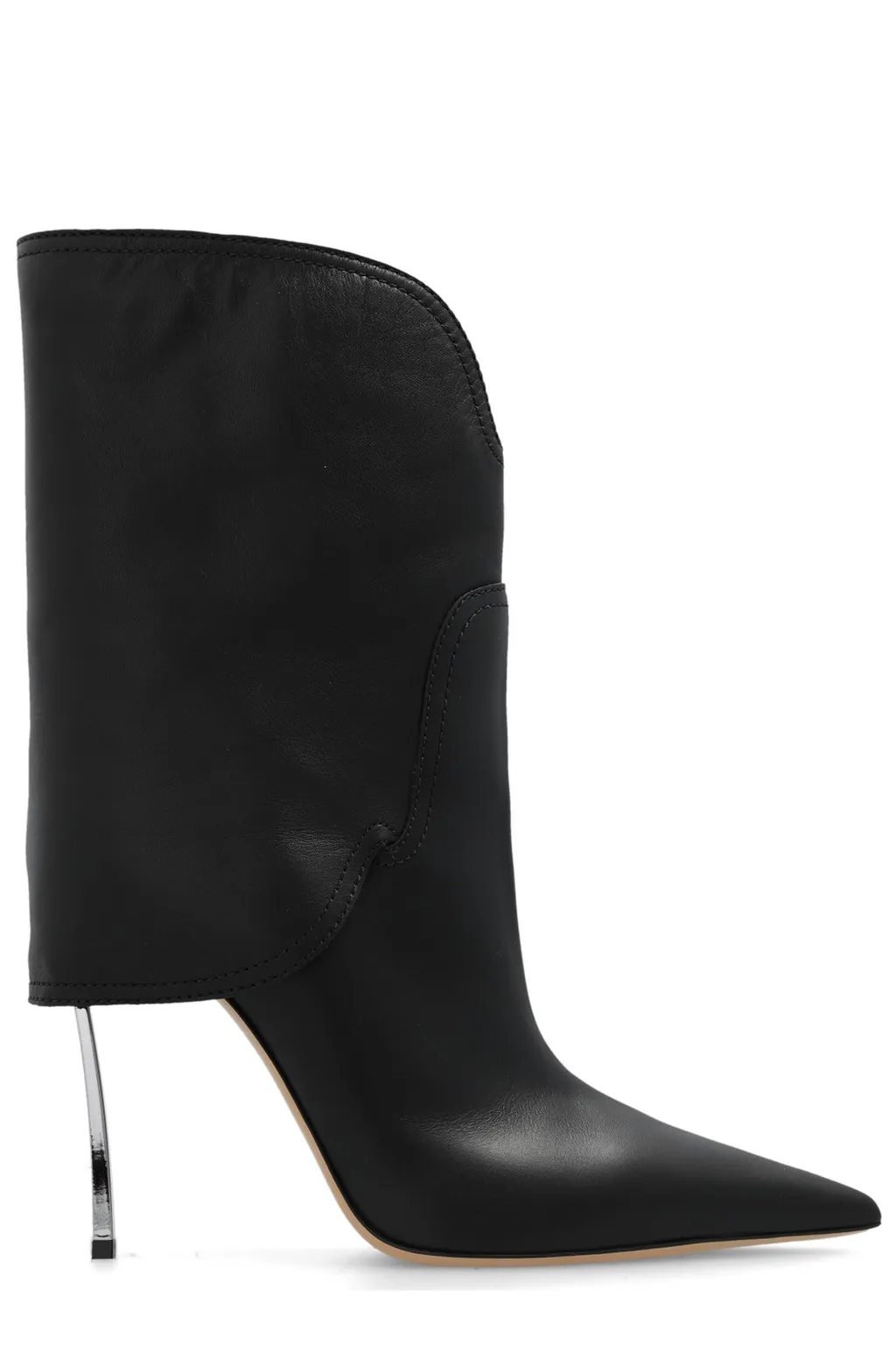 Pointed Toe Heeled Ankle Boots