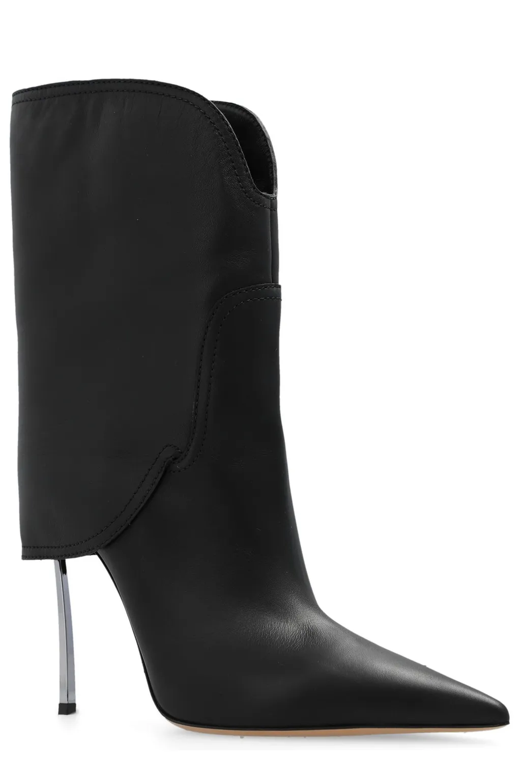 Pointed Toe Heeled Ankle Boots