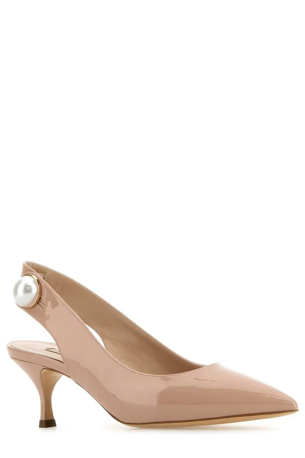 Pearl Accent Slingback Sandals