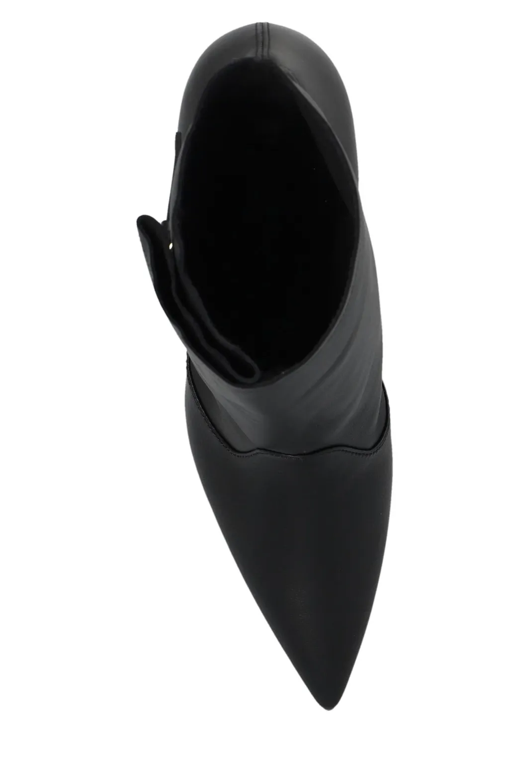 Buckled Pointed-Toe Boots