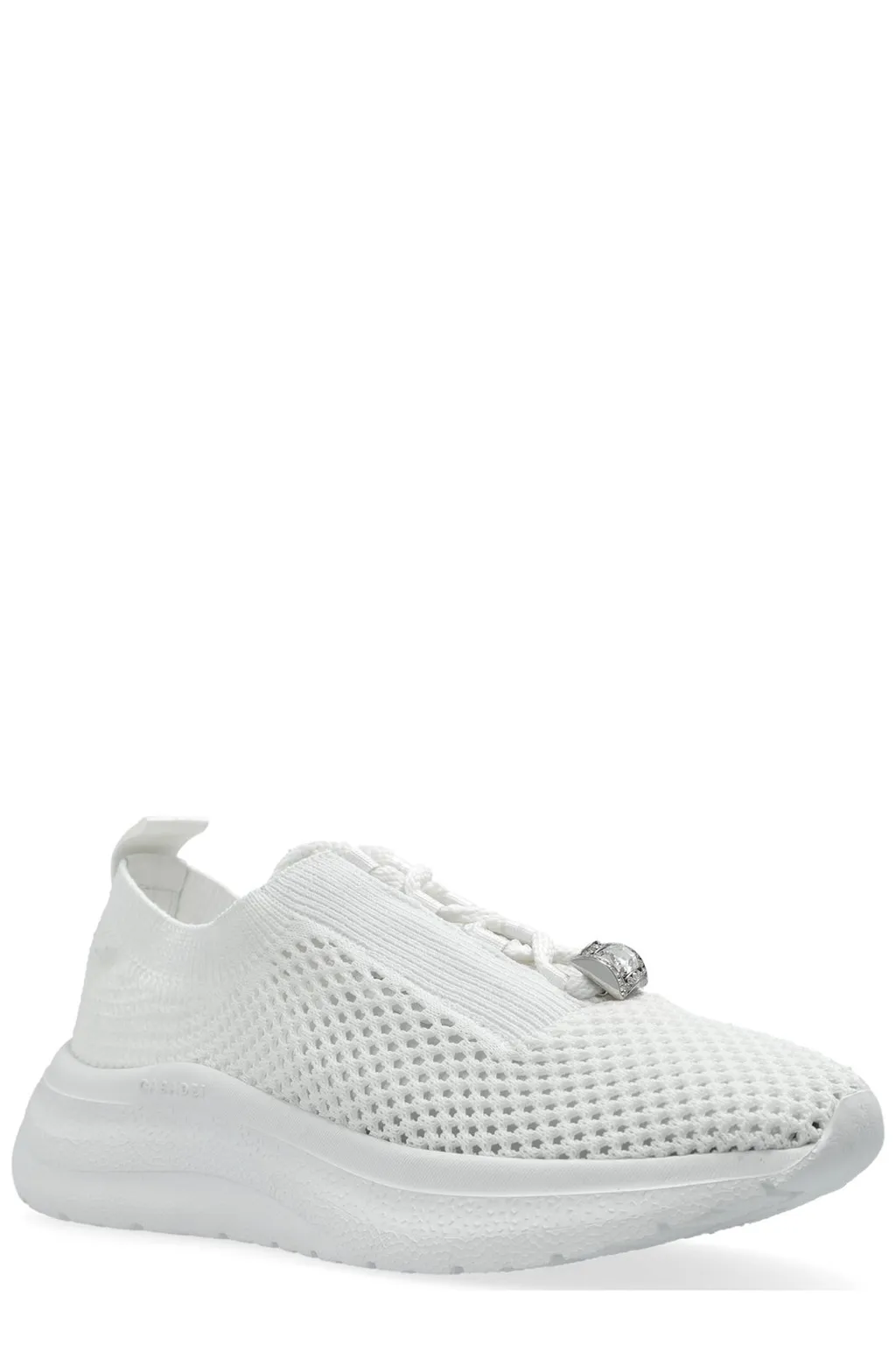 Mia Knitted Lace-Up Sneakers