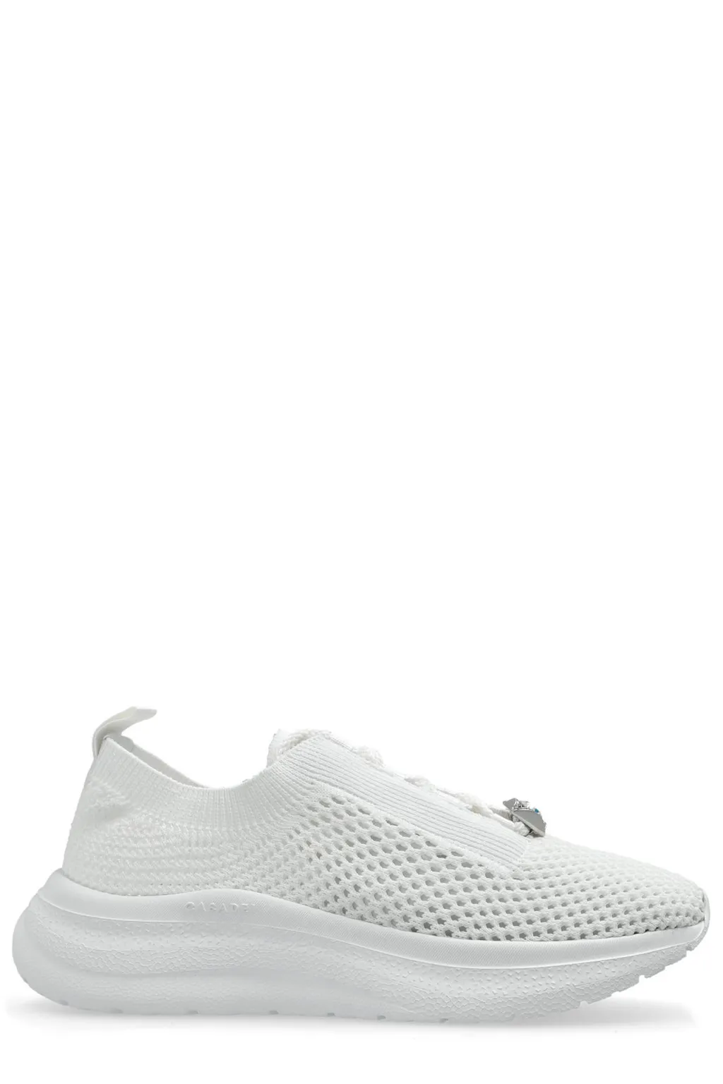 Mia Knitted Lace-Up Sneakers