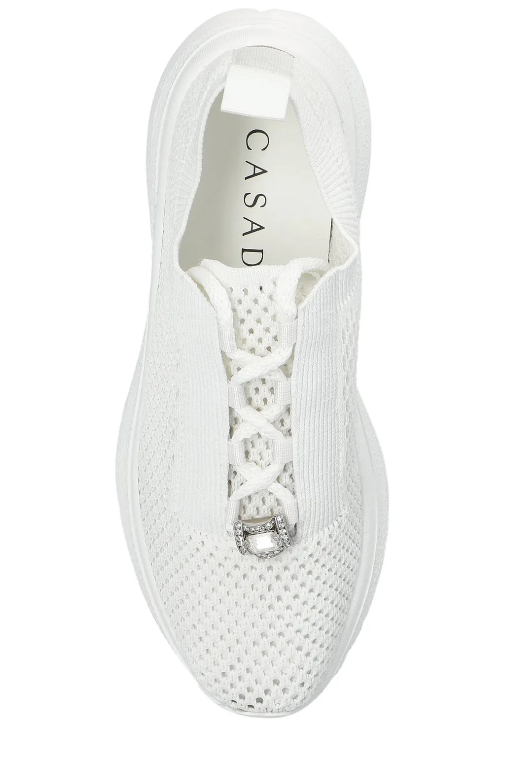 Mia Knitted Lace-Up Sneakers