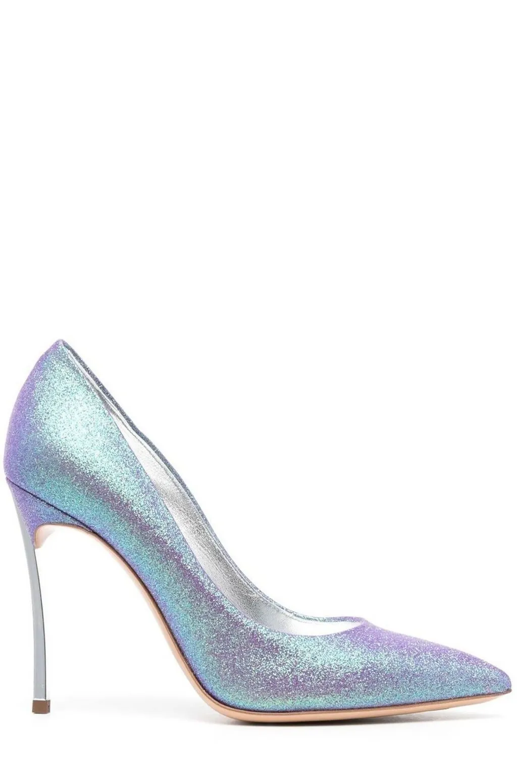 Blade Glitter Pointed Toe Pumps