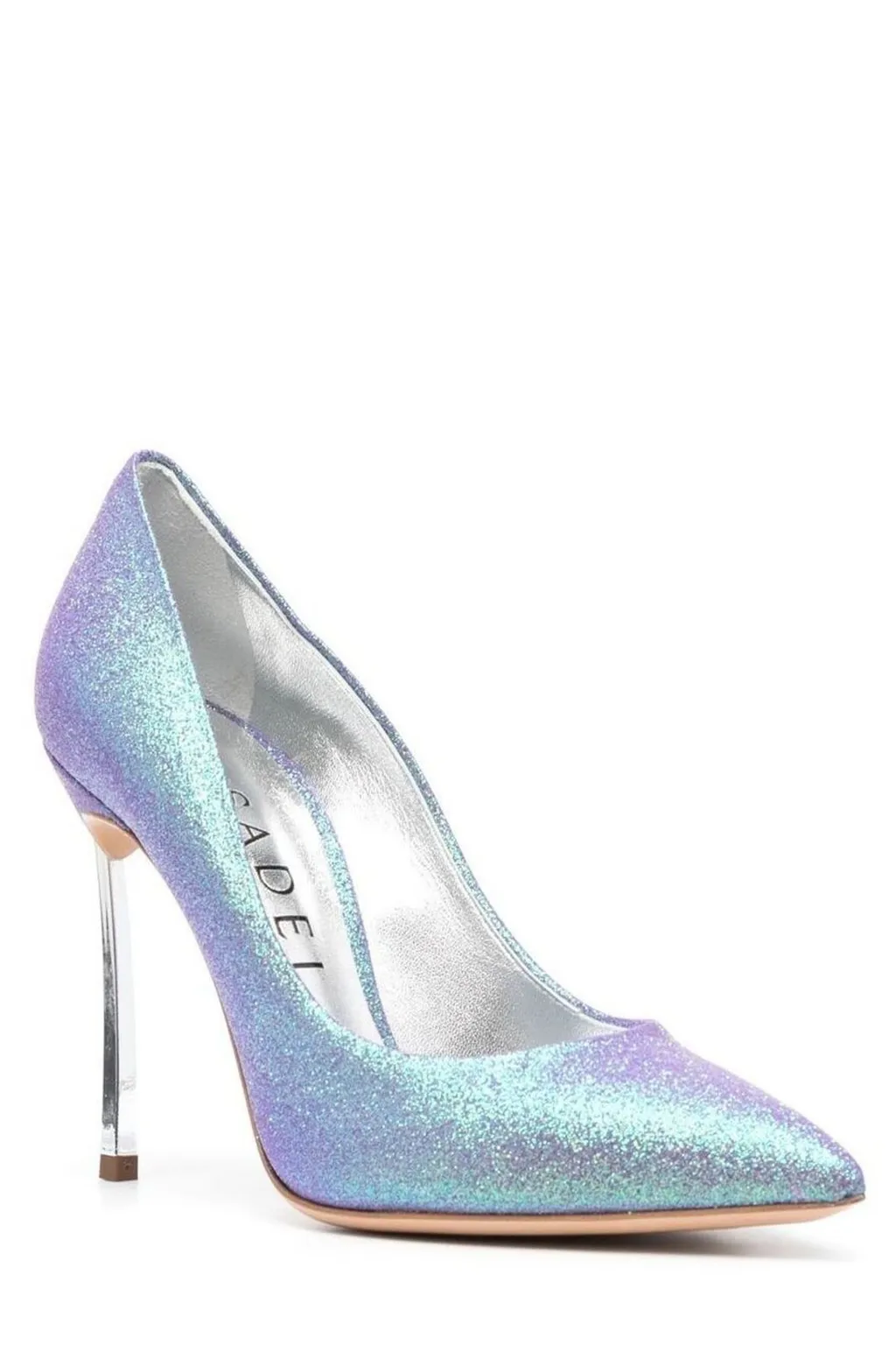 Blade Glitter Pointed Toe Pumps