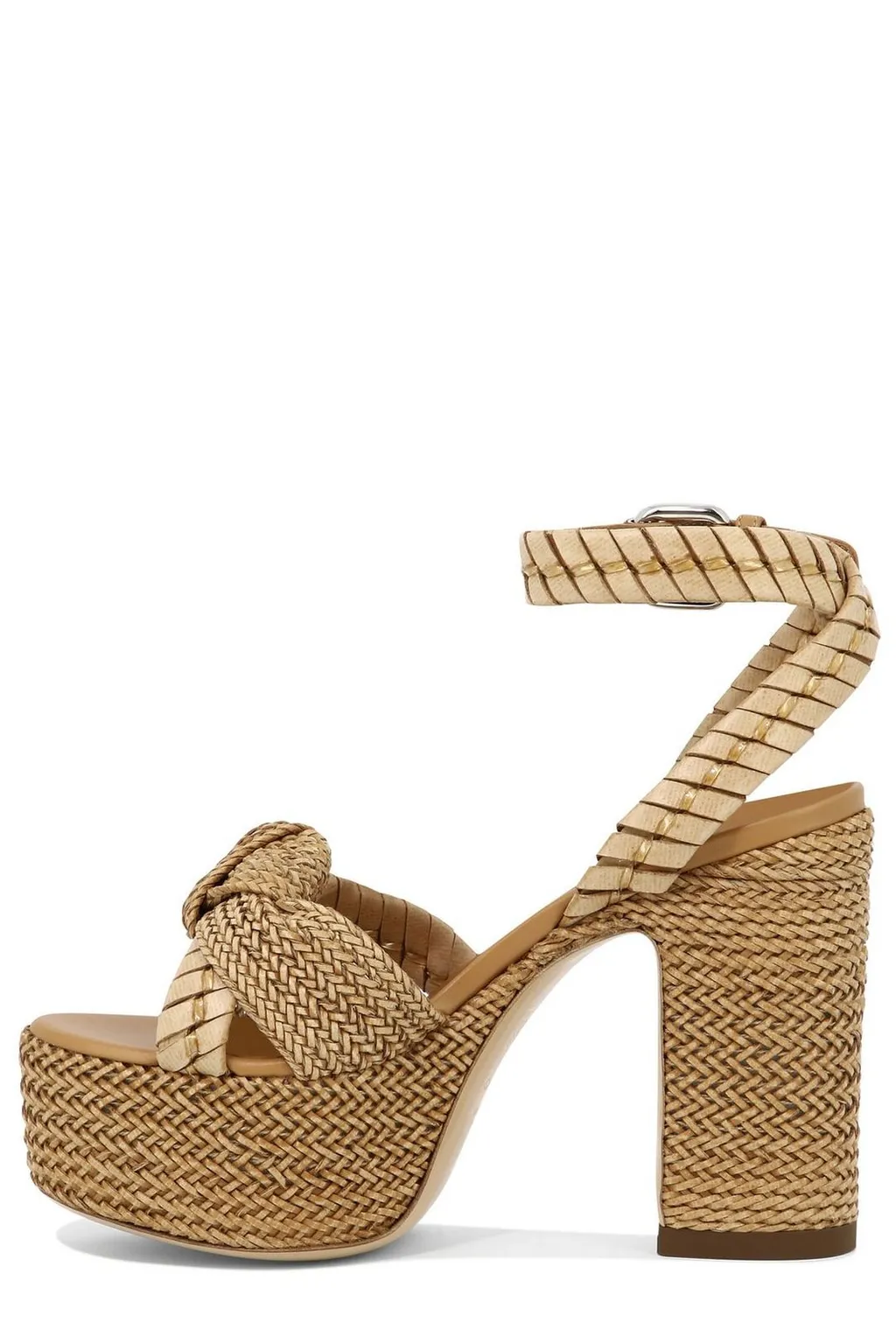 Interwoven Knot-Detailed Sandals