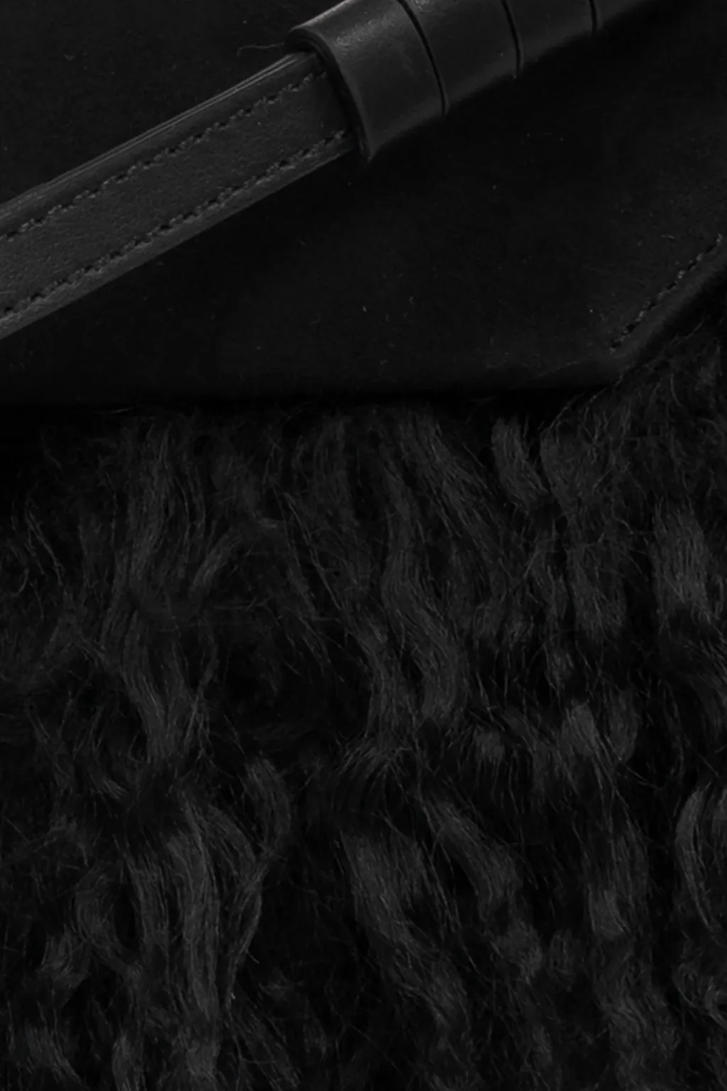 Manola Faux-Fur Detailed Shoulder Bag