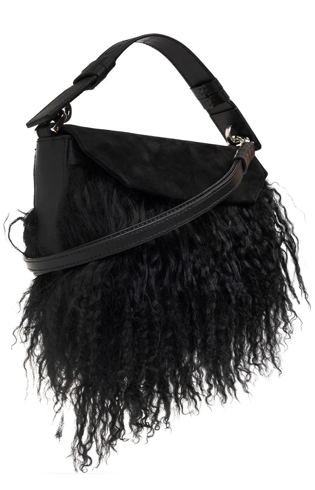 Manola Faux-Fur Detailed Shoulder Bag