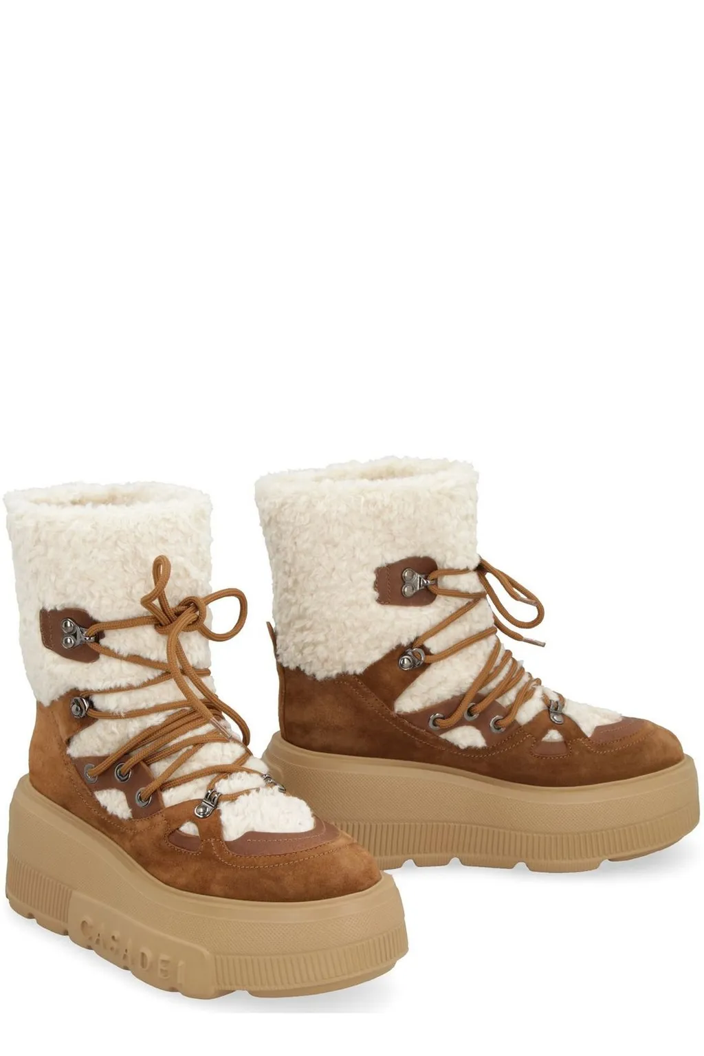 Faux Fur Chunky Ankle Boots