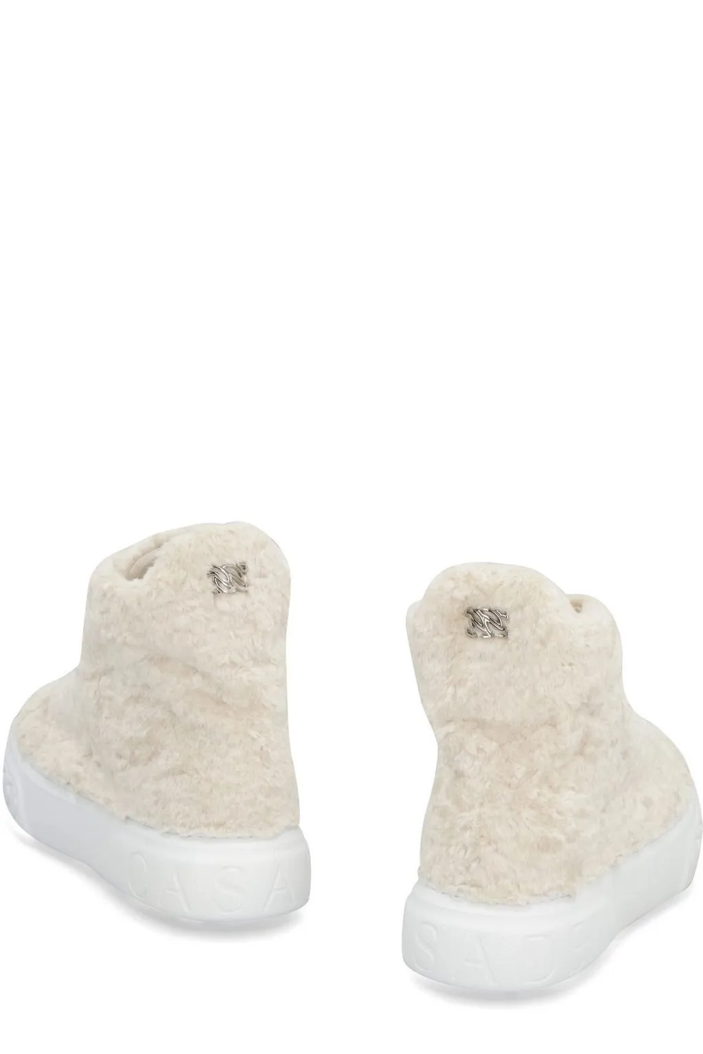 Off Road Faux Fur High-Top Sneakers