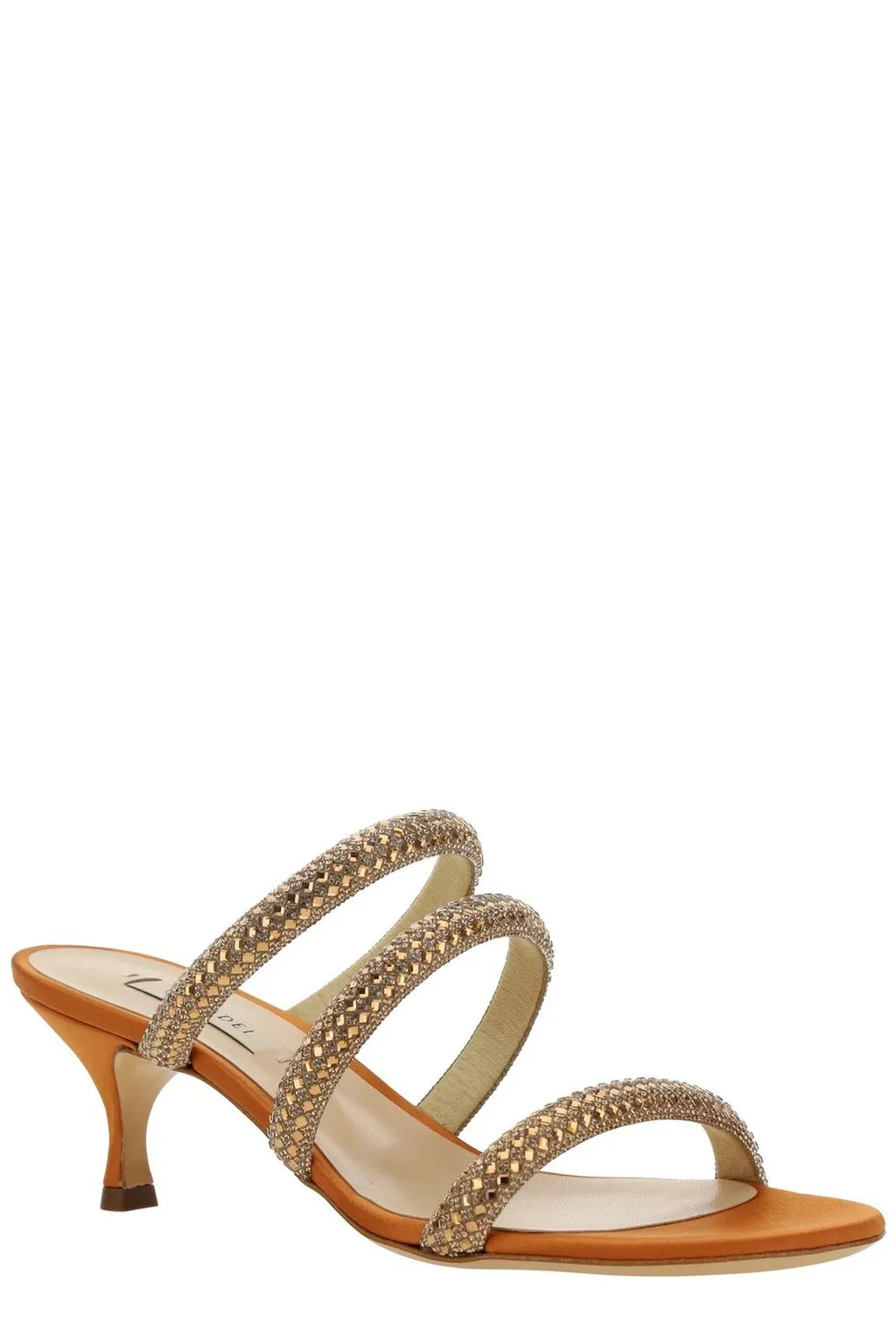 Stratosphere Embellished Mid Heel Sandals