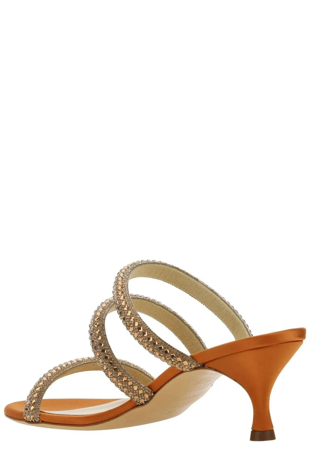 Stratosphere Embellished Mid Heel Sandals