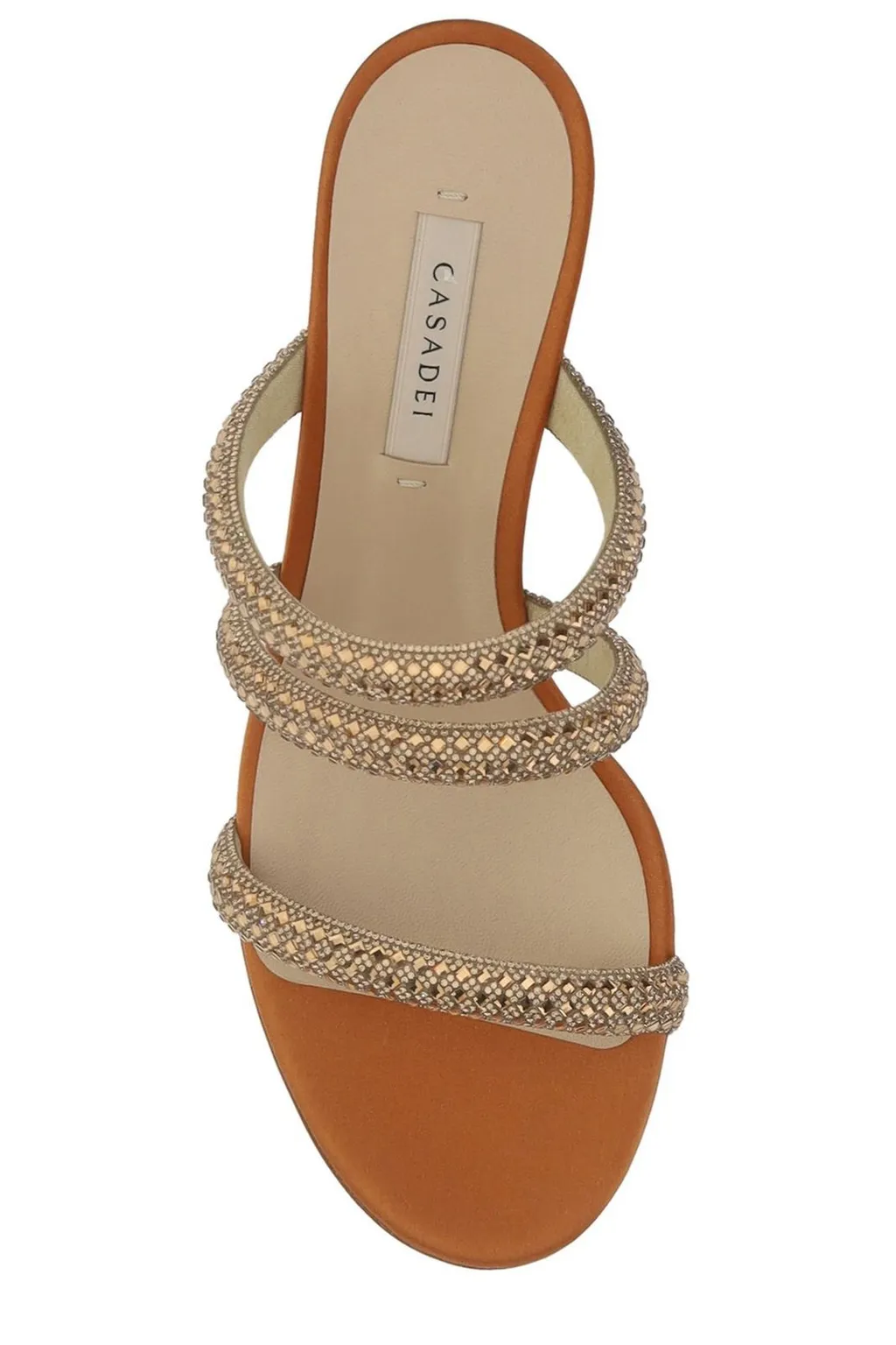Stratosphere Embellished Mid Heel Sandals