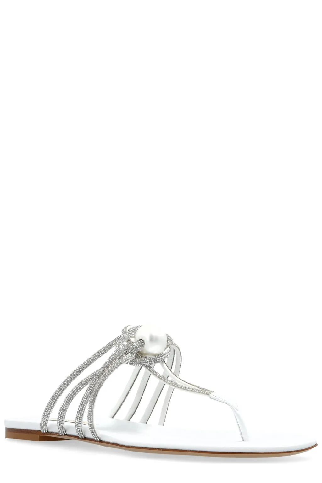 Strappy Pearl Embellished Sandals