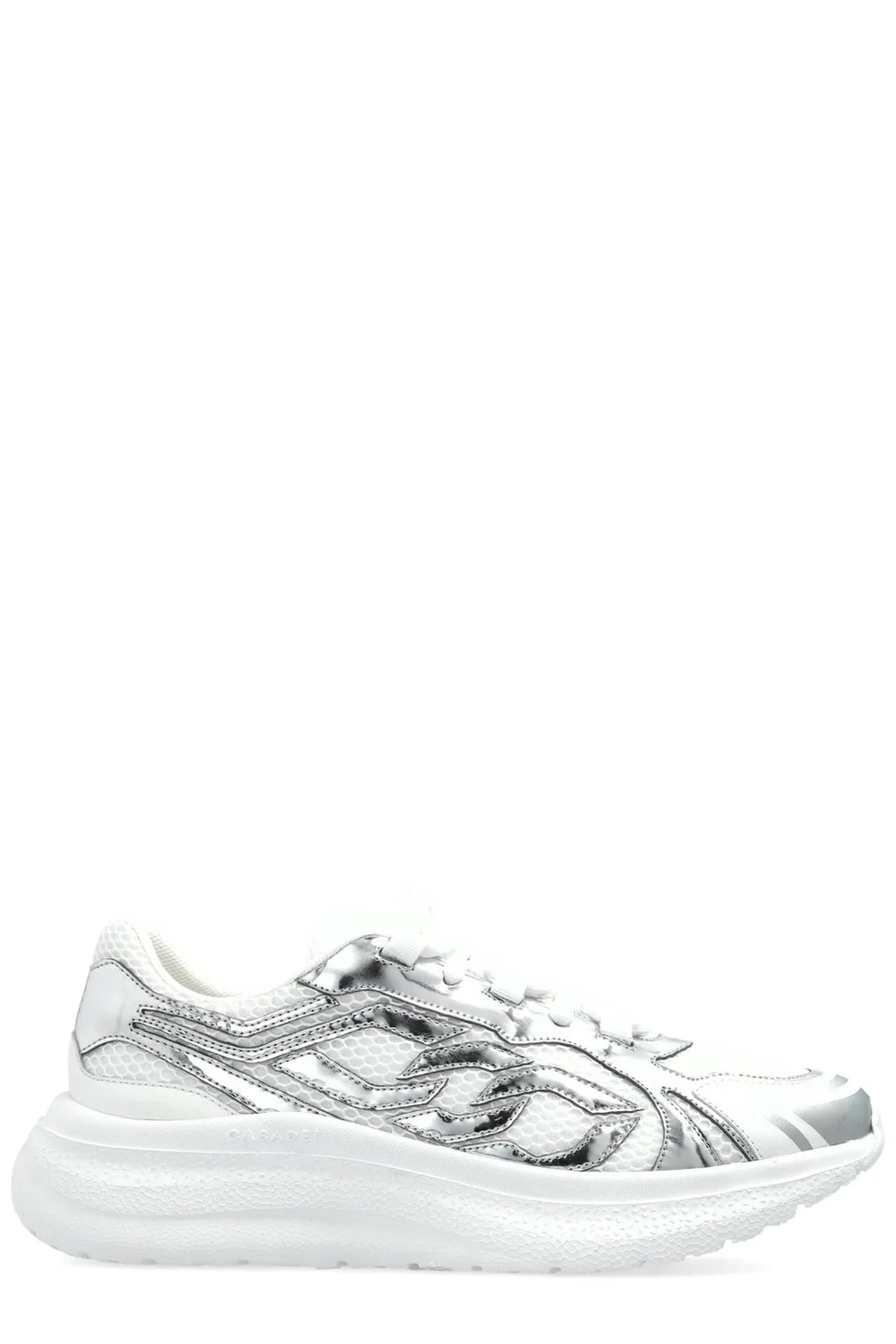Wave Pattern Platform Sneakers
