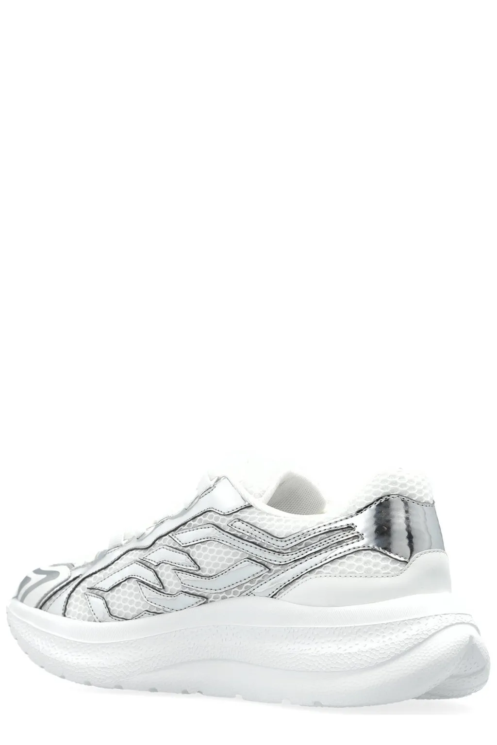 Wave Pattern Platform Sneakers