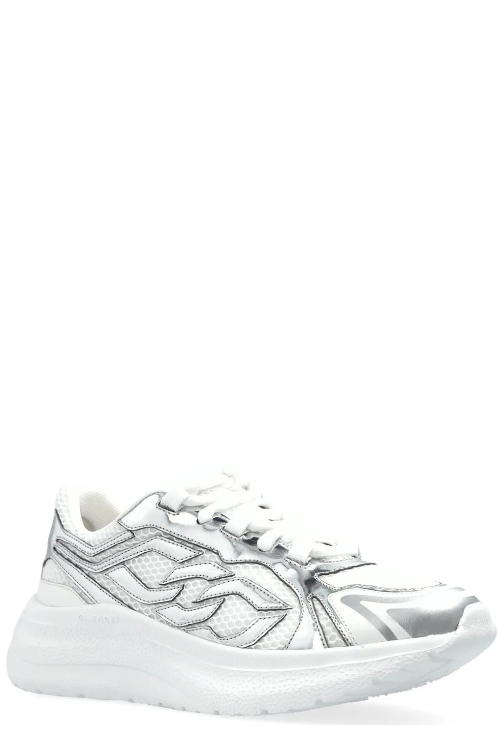 Wave Pattern Platform Sneakers