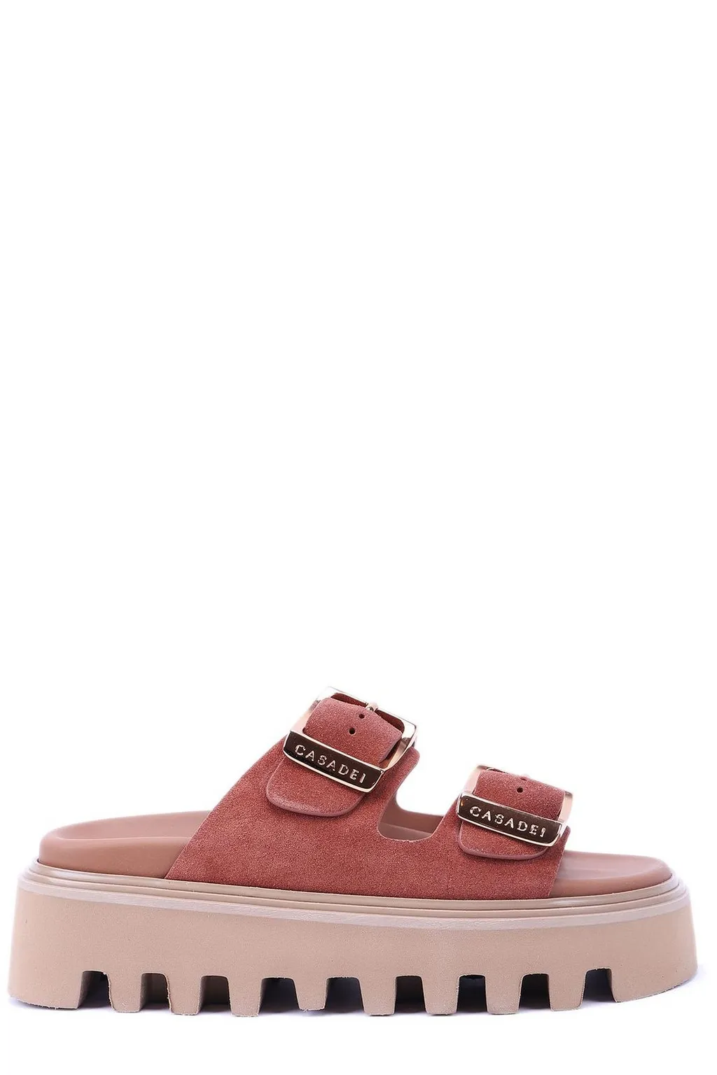 Double-Strap Slip-On Sandals