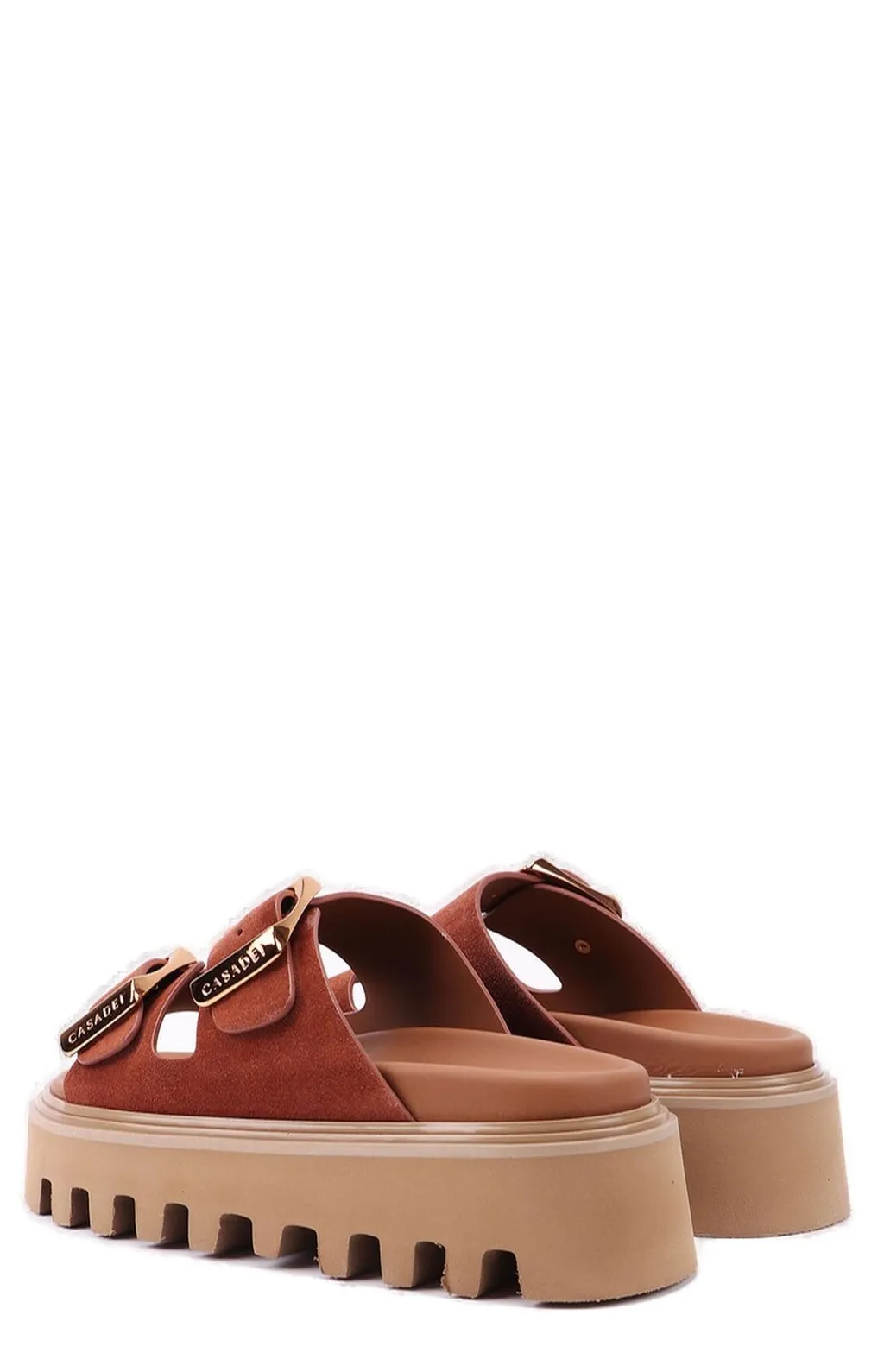 Double-Strap Slip-On Sandals