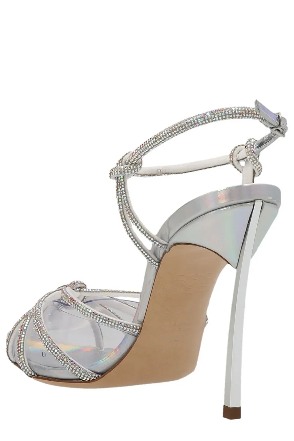 Blade Embellished Pointed-Toe Sandals