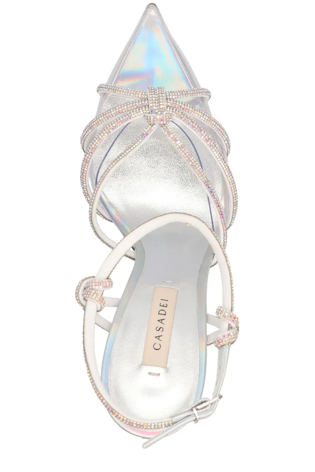 Blade Embellished Pointed-Toe Sandals