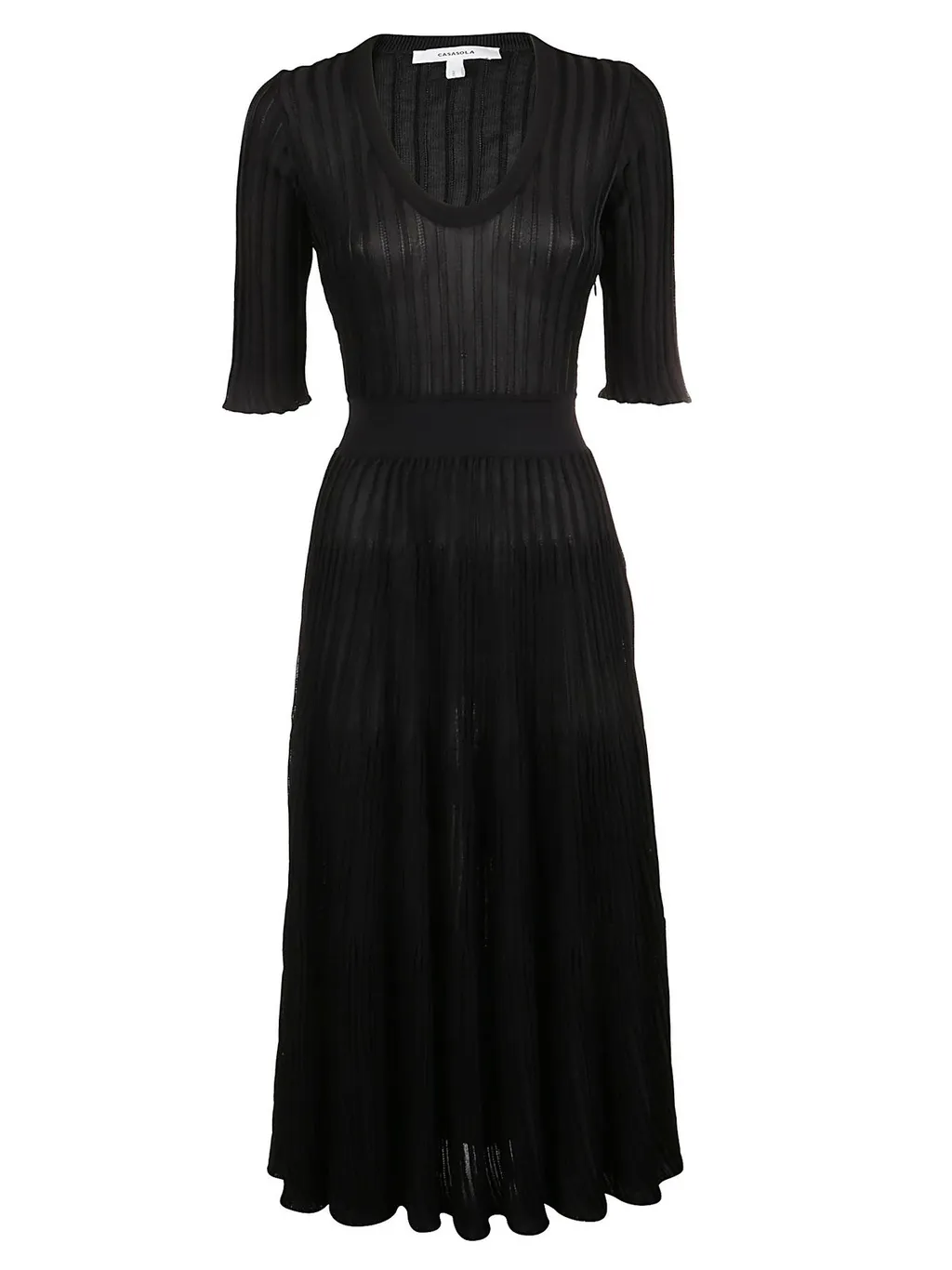 Pleated Midi Dress